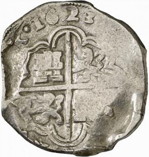 4 Reales Reverse Image minted in SPAIN in 1623D (1621-65  -  FELIPE IV)  - The Coin Database