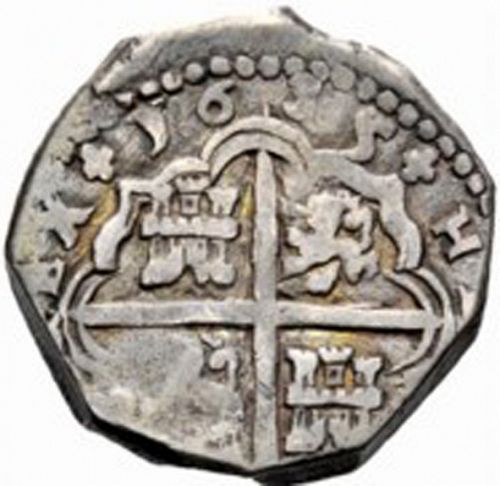 4 Reales Reverse Image minted in SPAIN in 1635P (1621-65  -  FELIPE IV)  - The Coin Database
