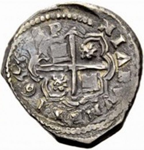 4 Reales Reverse Image minted in SPAIN in 1643B (1621-65  -  FELIPE IV)  - The Coin Database
