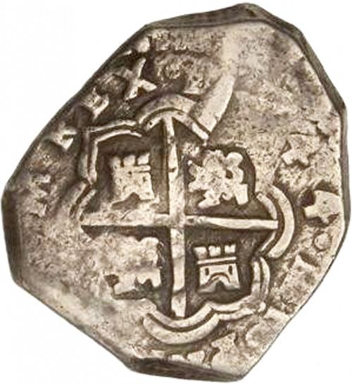 4 Reales Reverse Image minted in SPAIN in 1644IB (1621-65  -  FELIPE IV)  - The Coin Database