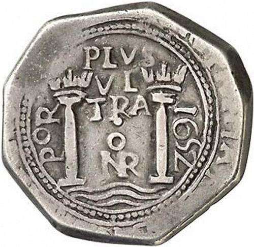 4 Reales Reverse Image minted in SPAIN in 1652PoR (1621-65  -  FELIPE IV)  - The Coin Database
