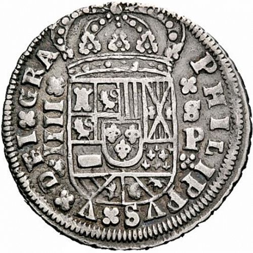 4 Reales Obverse Image minted in SPAIN in 1704P (1700-46  -  FELIPE V)  - The Coin Database