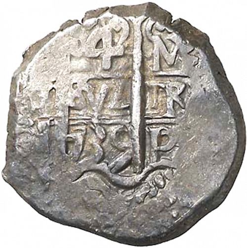 4 Reales Obverse Image minted in SPAIN in 1739M (1700-46  -  FELIPE V)  - The Coin Database