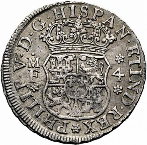 4 Reales Obverse Image minted in SPAIN in 1740MF (1700-46  -  FELIPE V)  - The Coin Database