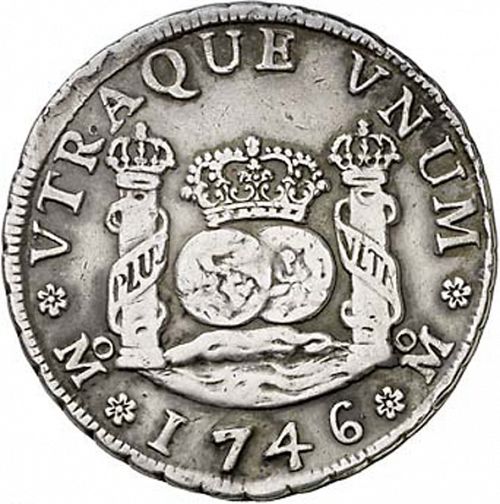 4 Reales Reverse Image minted in SPAIN in 1746MF (1700-46  -  FELIPE V)  - The Coin Database