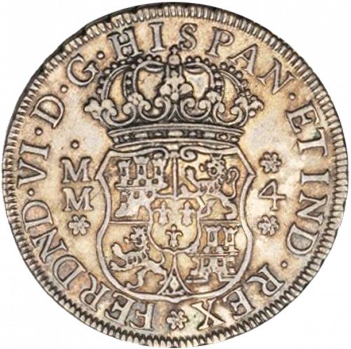 4 Reales Obverse Image minted in SPAIN in 1758MM (1746-59  -  FERNANDO VI)  - The Coin Database