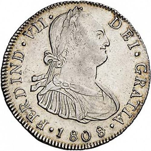 4 Reales Obverse Image minted in SPAIN in 1808M (1808-33  -  FERNANDO VII)  - The Coin Database