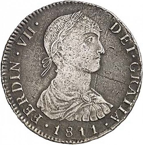 4 Reales Obverse Image minted in SPAIN in 1811JP (1808-33  -  FERNANDO VII)  - The Coin Database