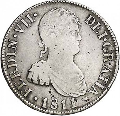 4 Reales Obverse Image minted in SPAIN in 1811SF (1808-33  -  FERNANDO VII)  - The Coin Database