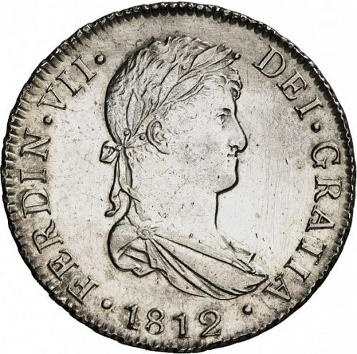 4 Reales Obverse Image minted in SPAIN in 1812CI (1808-33  -  FERNANDO VII)  - The Coin Database