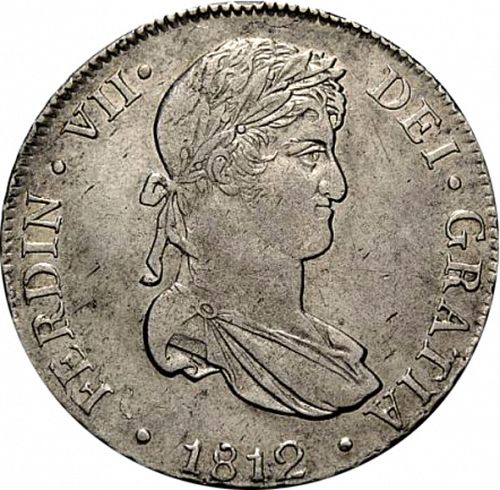 4 Reales Obverse Image minted in SPAIN in 1812JP (1808-33  -  FERNANDO VII)  - The Coin Database