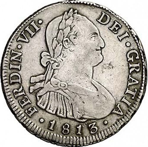 4 Reales Obverse Image minted in SPAIN in 1813FJ (1808-33  -  FERNANDO VII)  - The Coin Database