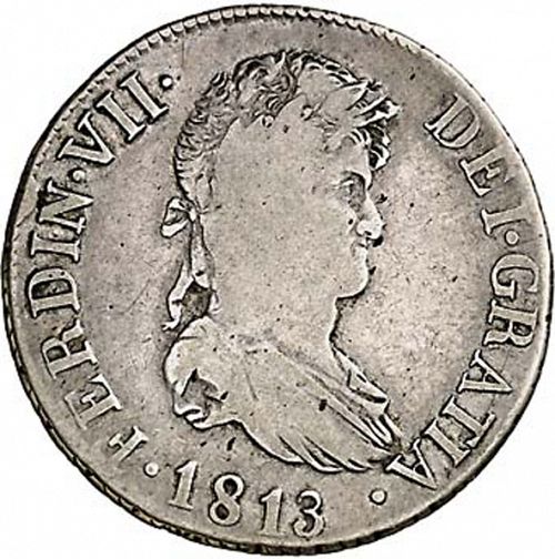 4 Reales Obverse Image minted in SPAIN in 1813SF (1808-33  -  FERNANDO VII)  - The Coin Database