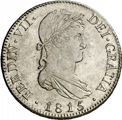 4 Reales Obverse Image minted in SPAIN in 1815GJ (1808-33  -  FERNANDO VII)  - The Coin Database