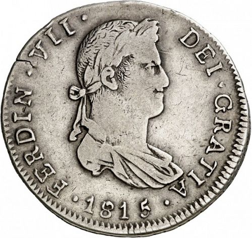 4 Reales Obverse Image minted in SPAIN in 1815MR (1808-33  -  FERNANDO VII)  - The Coin Database