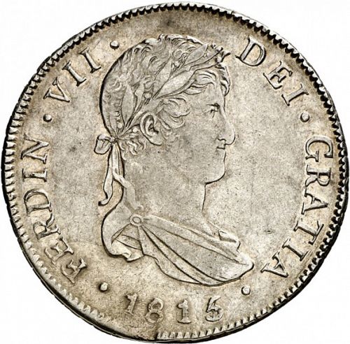 4 Reales Obverse Image minted in SPAIN in 1815M (1808-33  -  FERNANDO VII)  - The Coin Database