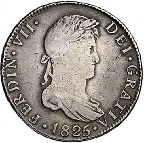 4 Reales Obverse Image minted in SPAIN in 1825JB (1808-33  -  FERNANDO VII)  - The Coin Database