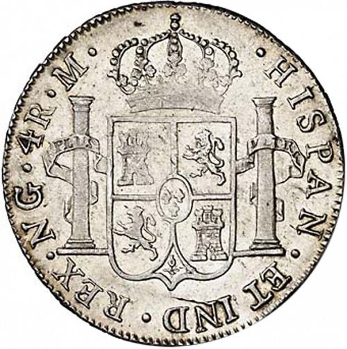 4 Reales Reverse Image minted in SPAIN in 1808M (1808-33  -  FERNANDO VII)  - The Coin Database