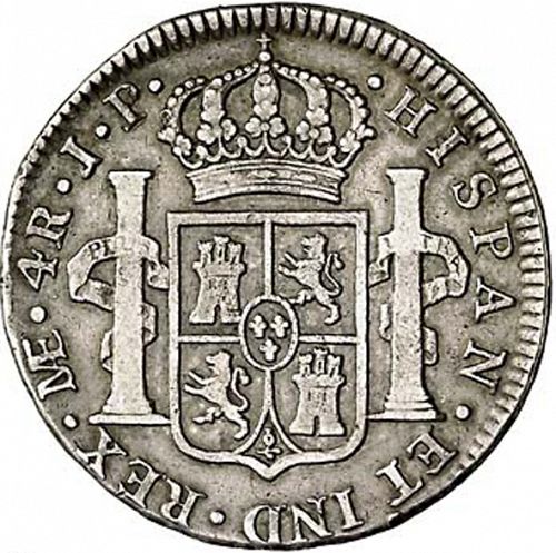 4 Reales Reverse Image minted in SPAIN in 1810JP (1808-33  -  FERNANDO VII)  - The Coin Database