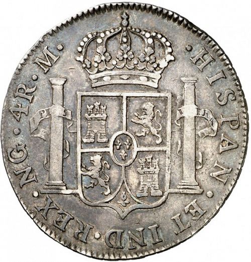 4 Reales Reverse Image minted in SPAIN in 1810M (1808-33  -  FERNANDO VII)  - The Coin Database