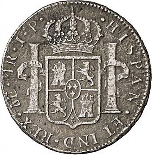 4 Reales Reverse Image minted in SPAIN in 1811JP (1808-33  -  FERNANDO VII)  - The Coin Database