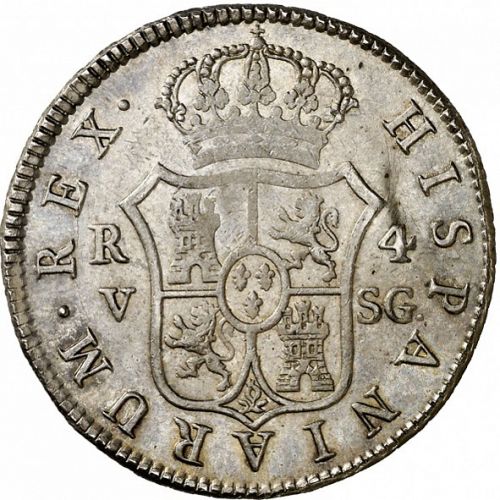 4 Reales Reverse Image minted in SPAIN in 1811SG (1808-33  -  FERNANDO VII)  - The Coin Database