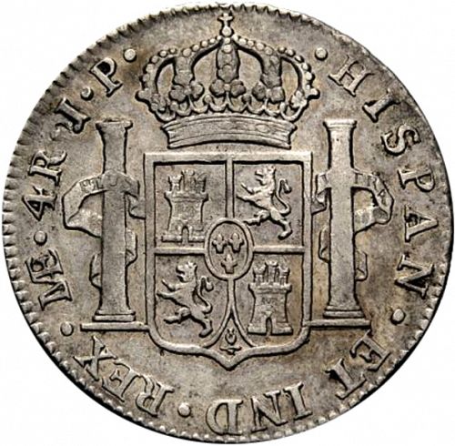 4 Reales Reverse Image minted in SPAIN in 1812JP (1808-33  -  FERNANDO VII)  - The Coin Database