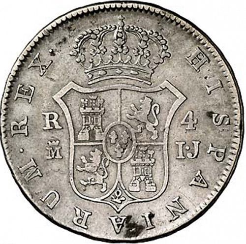 4 Reales Reverse Image minted in SPAIN in 1813IJ (1808-33  -  FERNANDO VII)  - The Coin Database