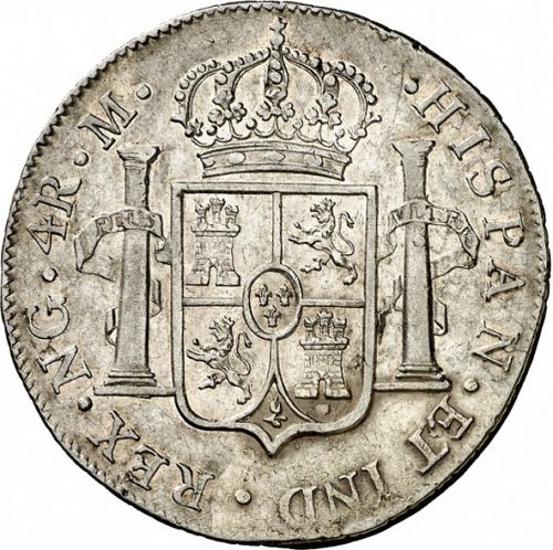 4 Reales Reverse Image minted in SPAIN in 1815M (1808-33  -  FERNANDO VII)  - The Coin Database