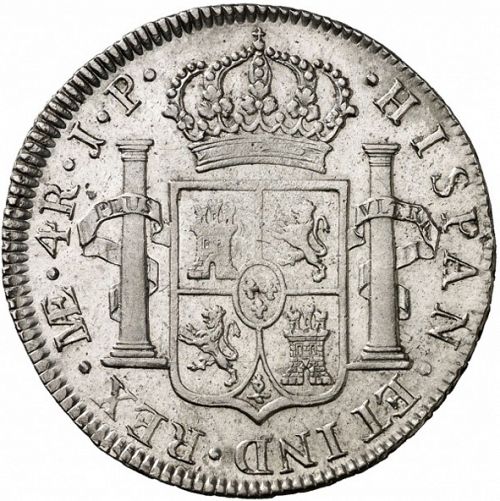 4 Reales Reverse Image minted in SPAIN in 1816JP (1808-33  -  FERNANDO VII)  - The Coin Database