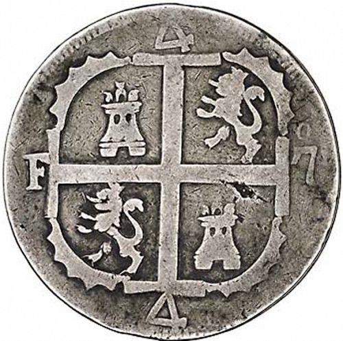 4 Reales Reverse Image minted in SPAIN in 1819BS (1810-22  -  FERNANDO VII - Independence War)  - The Coin Database