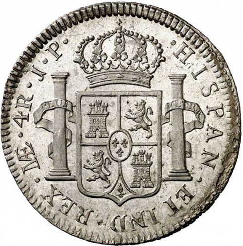 4 Reales Reverse Image minted in SPAIN in 1819JP (1808-33  -  FERNANDO VII)  - The Coin Database