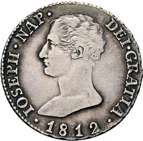 4 Reales Obverse Image minted in SPAIN in 1812AI (1808-13  -  JOSE NAPOLEON)  - The Coin Database