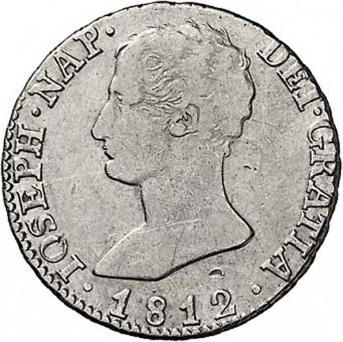 4 Reales Obverse Image minted in SPAIN in 1812RS (1808-13  -  JOSE NAPOLEON)  - The Coin Database