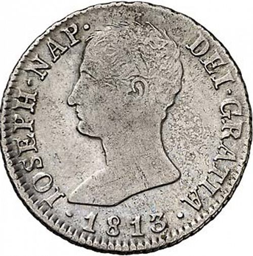 4 Reales Obverse Image minted in SPAIN in 1813RN (1808-13  -  JOSE NAPOLEON)  - The Coin Database