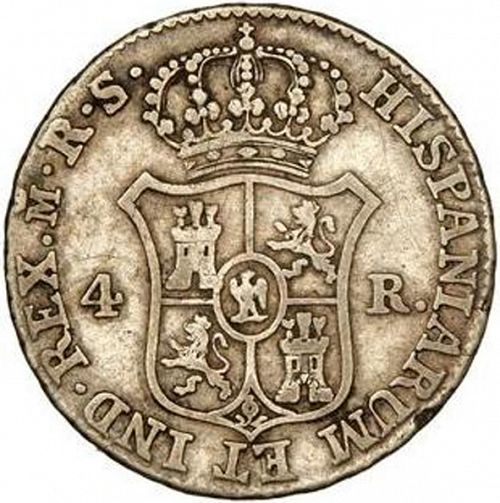 4 Reales Reverse Image minted in SPAIN in 1811RS (1808-13  -  JOSE NAPOLEON)  - The Coin Database