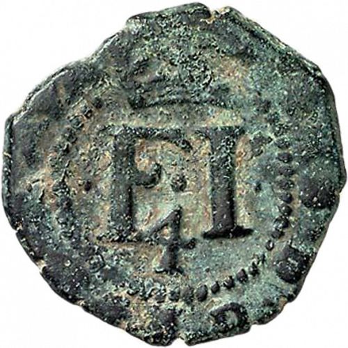 4 Cornados Obverse Image minted in SPAIN in 1624 (1621-65  -  FELIPE IV - Local Coinage)  - The Coin Database