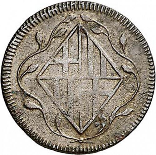 4 Cuartos Obverse Image minted in SPAIN in 1808 (1808-13  -  JOSE NAPOLEON - Barcelona)  - The Coin Database