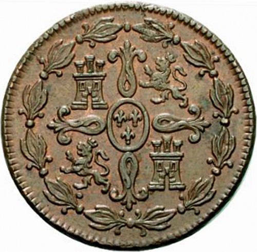 4 Maravedies Reverse Image minted in SPAIN in 1772 (1759-88  -  CARLOS III)  - The Coin Database