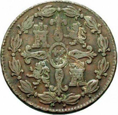 4 Maravedies Reverse Image minted in SPAIN in 1774 (1759-88  -  CARLOS III)  - The Coin Database