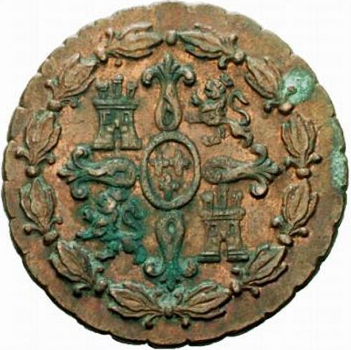 4 Maravedies Reverse Image minted in SPAIN in 1786 (1759-88  -  CARLOS III)  - The Coin Database