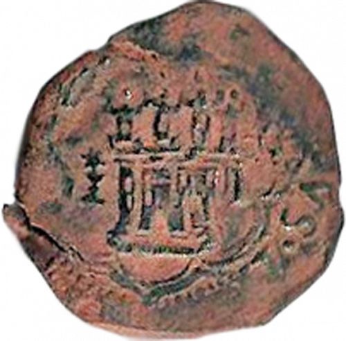 4 Maravedies Obverse Image minted in SPAIN in 1601I (1598-21  -  FELIPE III)  - The Coin Database