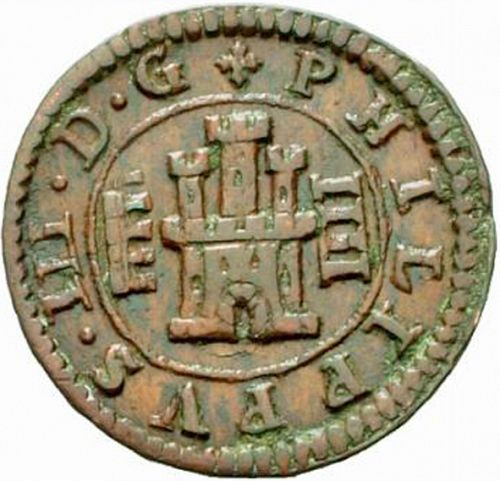 4 Maravedies Obverse Image minted in SPAIN in 1602 (1598-21  -  FELIPE III)  - The Coin Database