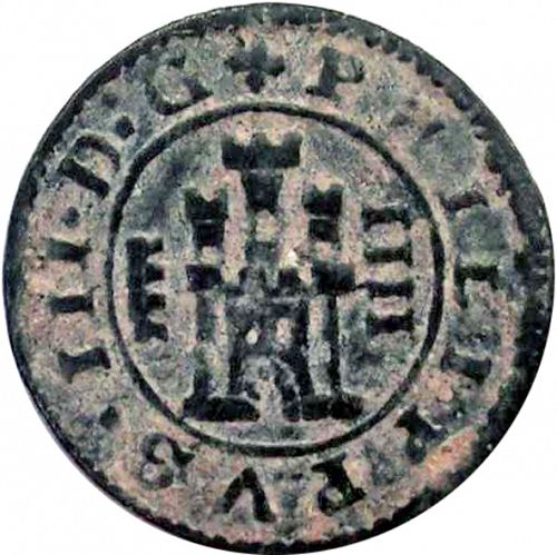 4 Maravedies Obverse Image minted in SPAIN in 1604 (1598-21  -  FELIPE III)  - The Coin Database