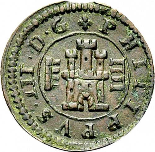 4 Maravedies Obverse Image minted in SPAIN in 1604 (1598-21  -  FELIPE III)  - The Coin Database