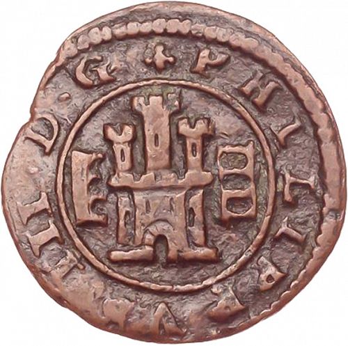 4 Maravedies Obverse Image minted in SPAIN in 1606 (1598-21  -  FELIPE III)  - The Coin Database