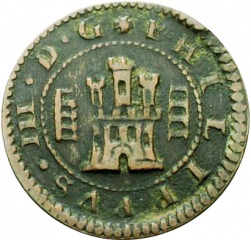 4 Maravedies Obverse Image minted in SPAIN in 1620 (1598-21  -  FELIPE III)  - The Coin Database