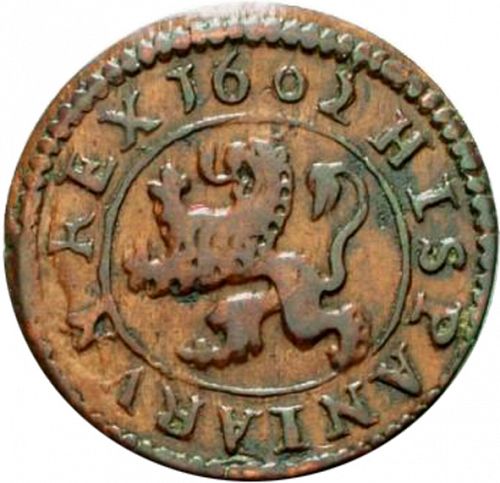 4 Maravedies Reverse Image minted in SPAIN in 1602 (1598-21  -  FELIPE III)  - The Coin Database