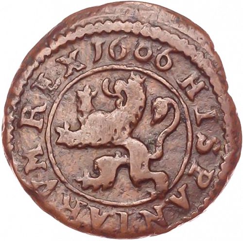 4 Maravedies Reverse Image minted in SPAIN in 1606 (1598-21  -  FELIPE III)  - The Coin Database