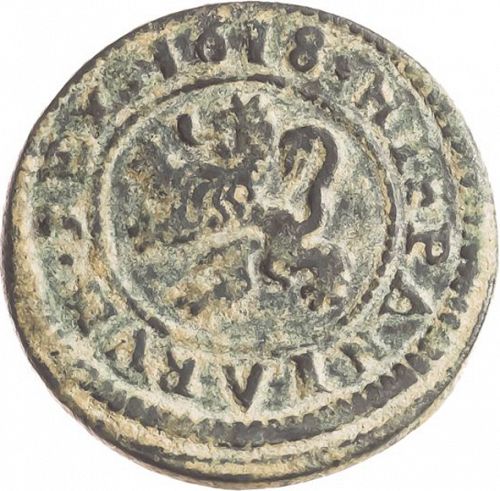 4 Maravedies Reverse Image minted in SPAIN in 1618 (1598-21  -  FELIPE III)  - The Coin Database